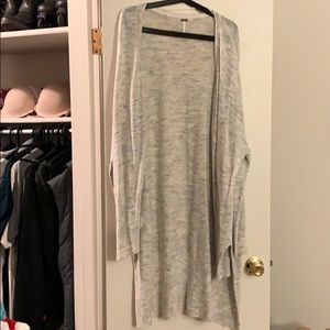 Free people hi low 3/4 sleeve cardigan